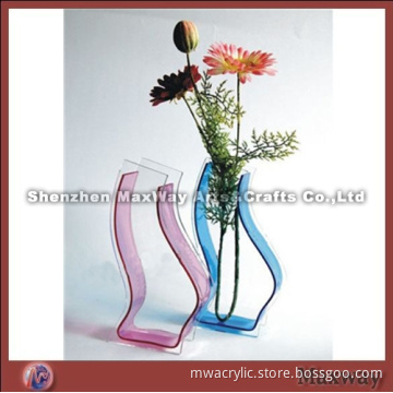 Clear pretty ingenious acrylic/lucite vase/flower vase/holder